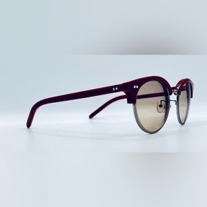 Eyebuydirect Annabel Red Silver Oval Sunglasses Frames Only